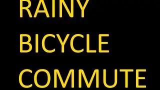 Rainy weekday Astoria to Long Island City NYC bicycle commute