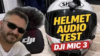Установка микрофона DJI Mic 3 на мотоциклетный шлем и первая поездка.