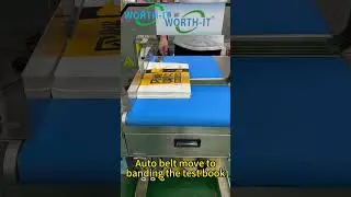 Auto belt banding machine strapping the book test #banding #automatic