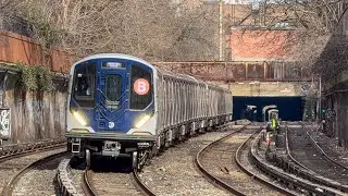 NYC Subway: (B) Exp and (Q) Lcl Trains @ Beverley Rd