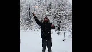Flow Artist Performs Fire Manipulation Tricks In Snow - 1166945