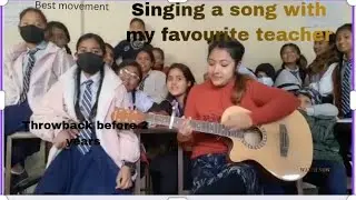 Singing a song with my old friends and favourite teacher.Best memory for life ❤️.