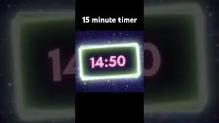 15 Minute Timer with Music and Alarm #15minutecountdowntimer #15minutetimerwithmusic