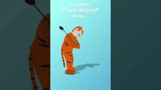 That time Tiger Woods wore a tiger suit #shorts #golf #animation