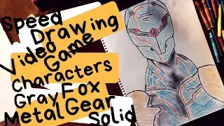 Speed Drawing - Video Game Characters #4 Gray Fox (Metal Gear Solid) | Dhmhtrhs Kosteas
