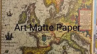 Vintage map of Europe 16th century. Medieval map home decor. Historical wall art. Medieval room deco