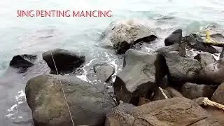 mencoba spot mancing di pantai alami lampung selatan