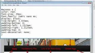 WordPress Hack - How To Change Navigation Font Color