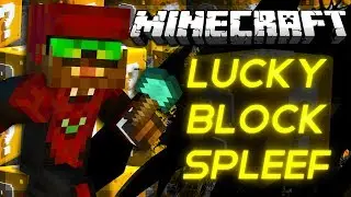 Minecraft: Lucky Block SPLEEF Modded Minigame w/ Vikkstar, FireRockerz, Taz, and Palmerater