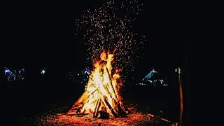 🎧 Bonfire 🔥 Meditation Sounds, Camping Fire Pit Ambience, For Sleep and Relaxation (SHORT VERSION)