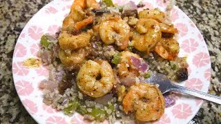 KETO ROASTED FENNEL CUMIN SHRIMP WITH CAULIFLOWER RICE | GREEN CHEF | COOK WITH ME