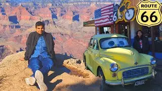 US ki lambi ghaati - GRAND CANYON Bus Tour From Las Vegas| Hoover Dam| Route 66|Seligman in Hindi