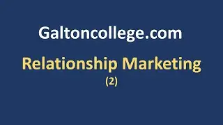 Relationship Marketing