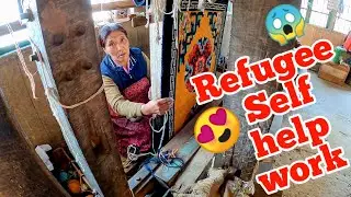 Tibetan Refugee Self-Help Centre Darjeeling | How Tibetan sheep wool carpet is hand  made |