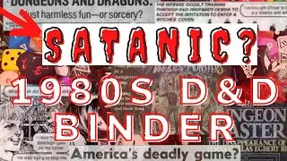 Satanic Panic My Dungeons and Dragons binder from the 1980s