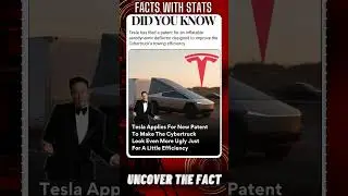 FACTS with STATS 5339 ∆ - Tesla new patent to make Car look ugly #shorts #ytshort #facts