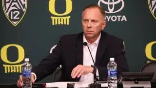 Oregon AD Rob Mullens announces Mark Helfrich firing