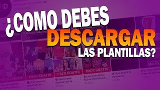 🎨 C&oacute;mo Descargar Plantillas Gratuitas F&aacute;cil y R&aacute;pido | Tutorial Paso a Paso 💾✨