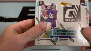 Clearly Donruss Football 2022 Hobby Box Rip. Rookie QB Auto Hit!