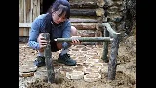 Building a Primitive Log Cabin from Scratch | Solo Bushcraft 🌲