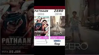 pathaan vs zero movie comperison || zero movie box office collection #shorts #viralshorts