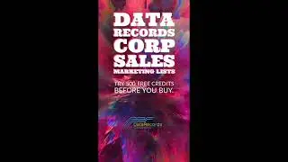 Pull a #SalesMarketing List Before You Buy w/500 #FreeLeads Credit | DATA RECORDS CORP