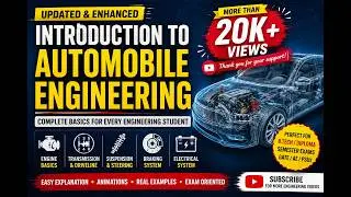 LECTURE 1: INTRODUCTION TO AUTOMOBILE ENGINEERING || AUTOMOTIVE ENGINEERING || VEHICLE ENGINEERING