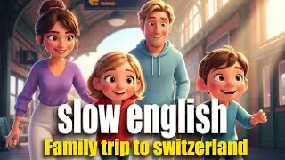Easy English Story: Family Trip to Switzerland | (A2-B1)