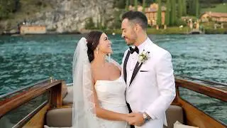 Marvelous wedding on Lake Como in Italy. Wedding ceremony at Villa Balbianello