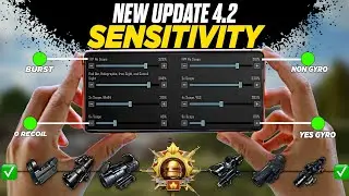 NEW UPDATE 4.2 CODE 🔥 PUBG MOBILE/BGMI SENSITIVITY SETTINGS 2026 | BEST SCOPE SENSITIVITY SETTINGS✅