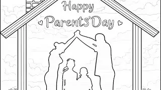 Color by Number Happy Parents Day Family Hug Moment Zen Color app ASMR Art Loop #coloringbook