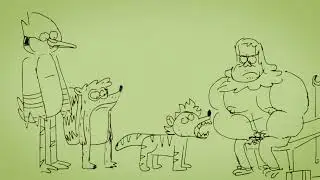 Lost Regular Show Storyboards