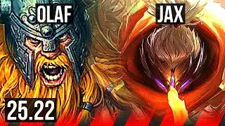 OLAF vs JAX (TOP) | 6k comeback, Godlike | KR Master | 25.22