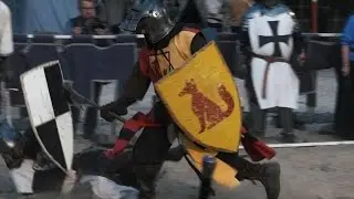 Ritterspectaculum der Schiltberger Hofbergritter auf den Mittelalterlichen Markttagen Aichach 2015