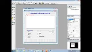 Create Application to change Font size, face, style etc in VB 6.0||Easy