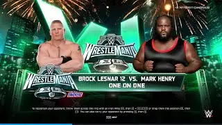 BROCK 2012 VS PRIME MARK HENRY I WWE 2K25