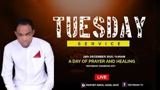 Tuesday Prayer & Prophetic Service | Testimony Champion City | Prophet Israel Angel