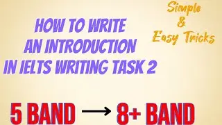 How to write an Introduction of IELTS Writing Task 2 | @KamalMotwaniOfficial
