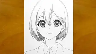 Easy Anime Drawing || How to Sketch a Beautiful Anime Girl || Pencil Art Tutorial