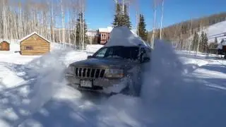 Wild Skies Ride In/Out Snowmobile Cabin in NW Colorado Christmas Eve Mattracks