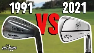 Golf Blade Iron Comparison | Old Vs New | 1991 Titleist Tour vs 2021 Callaway Apex MB