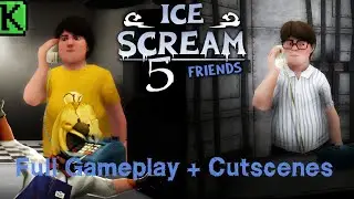 Ice Scream 5: Amigos | Modo Dif&iacute;cil com 10/10 Marshmallows - Gameplay Completo (Cutscene Secreto)