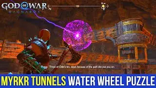 GOD OF WAR RAGNAROK - Myrkr Tunnels Water Wheel Puzzle | Forging Destiny | Open The Gate