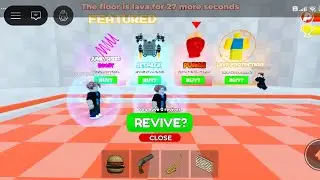 I played the floor is lava in roblox