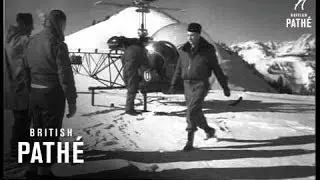 'copter Pilots Train In Alps (1954)