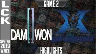 DWG vs KZ Highlights Game 2 | LCK Spring 2019 Week 7 Day 3 | Damwon Gaming vs King-Zone DragonX G2