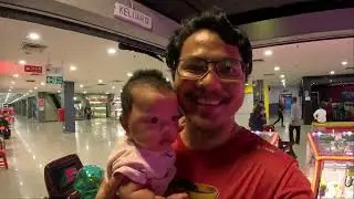 Baby Twin Reaction to Game in the City at Segamat Central Shopping Mall | Baby So EXCITED