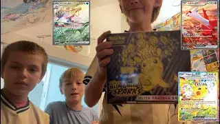 Opening a Surging Sparks ETB with a special guest!
