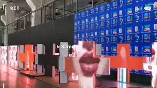 Full color Cross led screen!The earth led screen!