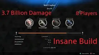 3.7 Billion Damage vs Wall Crasher (8 Player), Insane Serena Build - The First Descendant